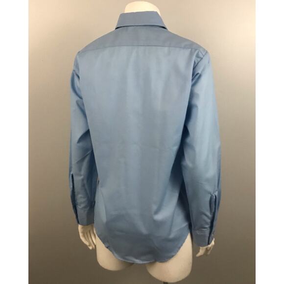 Deadstock 1960s sky blue Button Down Shirt / Mod Ivy League Shirt / Small - Picture 3 of 5